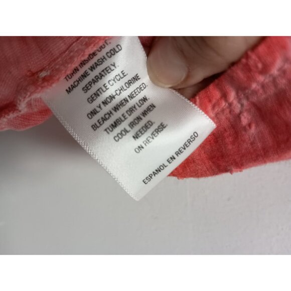 Style & Co Top Womens Size 2X Pink Embroidered Floral BOHO Peasant V-Neck - Picture 6 of 10